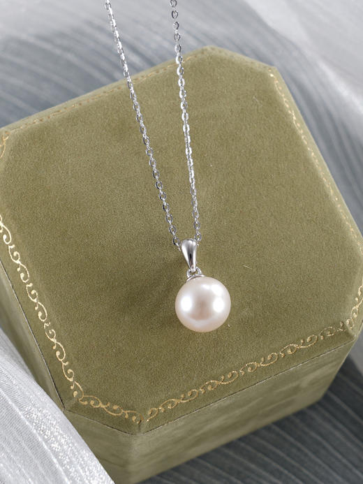 子佩集【月光柔情】银S925珍珠惜王妃套链【P3024】9mm珠双色吊球2601 商品图4