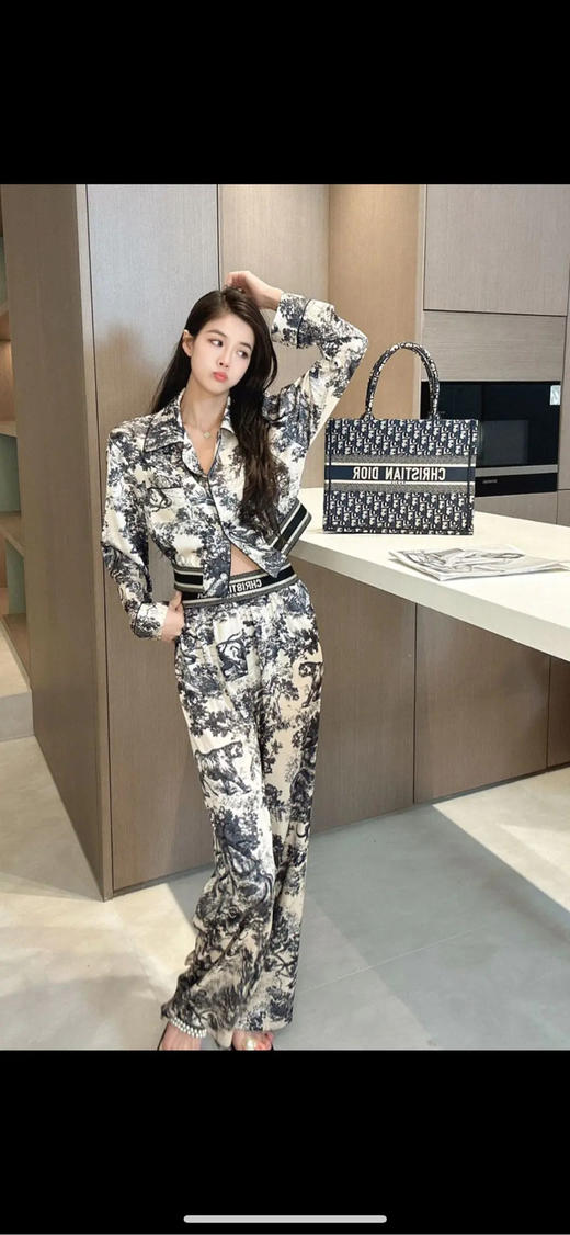 Dior book tote 老花 黑色 中号 托特包 商品图2
