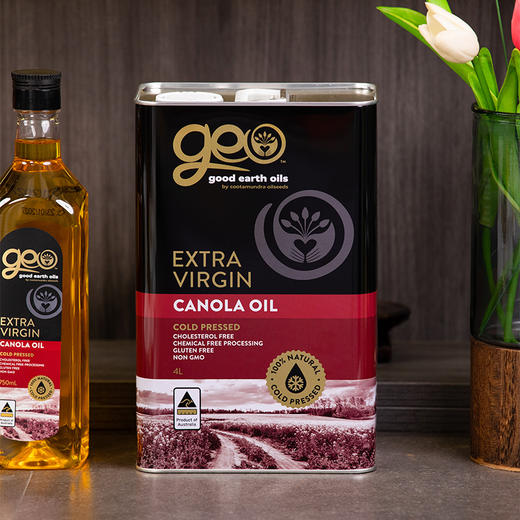 特级初榨芥花油 澳洲原装进口 冷榨工艺  非化学萃取 烟点高达200+ 可热炒 Omega-3含量10%不含反式脂肪酸 芥酸含量0 GEO 商品图7