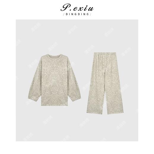 04-6潘依绣丁丁宠粉韩系简约休闲卫衣长袖套装Q64215 商品图0