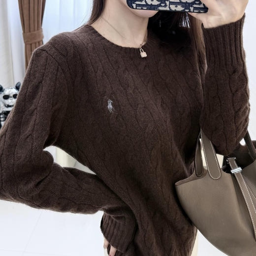 【只可换码 不退货】拉夫劳伦 小马五色圆领羊绒衫 渠道货无领标！！！（EJ） 商品图4