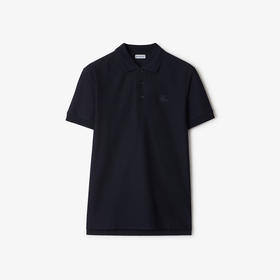 【二】BURBERRY 巴宝莉 男士马术骑士徽标刺绣棉质短袖 Polo 衫 深蓝色 8099165 B1488