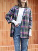 TYNVIE 七分袖前开式无里西装外套 - 格子 商品缩略图4