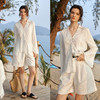 欧芮儿法式度假浪漫蕾丝花边白色长袖衬衫女春季2026新款宽松衬衣 商品缩略图2