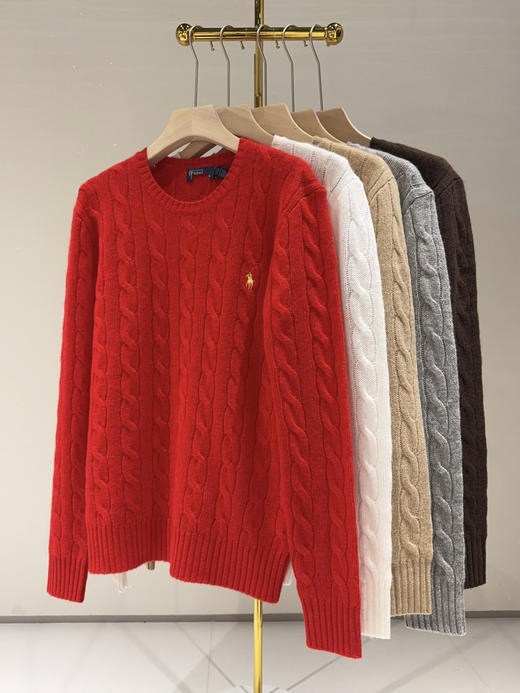 【只可换码 不退货】拉夫劳伦 小马五色圆领羊绒衫 渠道货无领标！！！（EJ） 商品图0