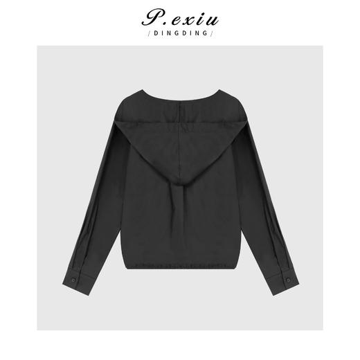 04-2潘依绣丁丁宠粉【冷酷模式】静奢风冷淡高级感连帽长袖外套W-61817 商品图2