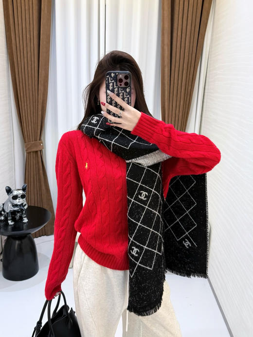 【只可换码 不退货】拉夫劳伦 小马五色圆领羊绒衫 渠道货无领标！！！（EJ） 商品图11