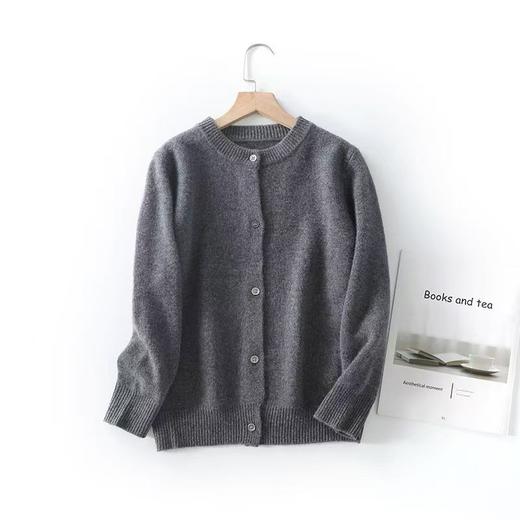 【随暖儿童羊毛针织开衫】中大童男女款羊毛针织开衫保暖外套纯色针织衫 商品图5