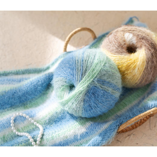 苏苏姐家梦羽斓多色渐变长绒线手工编织diy钩针帽子围巾毯子棒针 商品图3