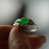 龢盒原创 铂金镶翡翠钻石戒指 商品缩略图2