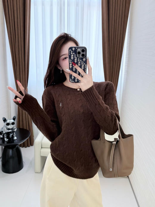 【只可换码 不退货】拉夫劳伦 小马五色圆领羊绒衫 渠道货无领标！！！（EJ） 商品图3