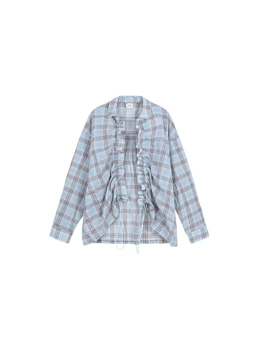 马得工地/MDGDCS211731/透感抽绳罩衫衬衫 商品图3