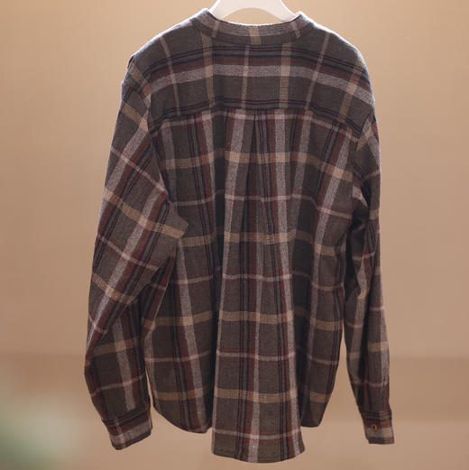 游原 羊毛小立领衬衫 商品图2