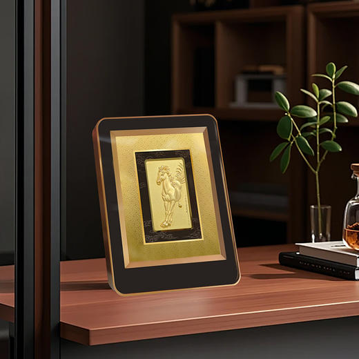 马年高端送礼 财神关公 / 马到成功足金金雕摆件 非遗工艺权威背书 商务送礼收藏摆件 商品图4