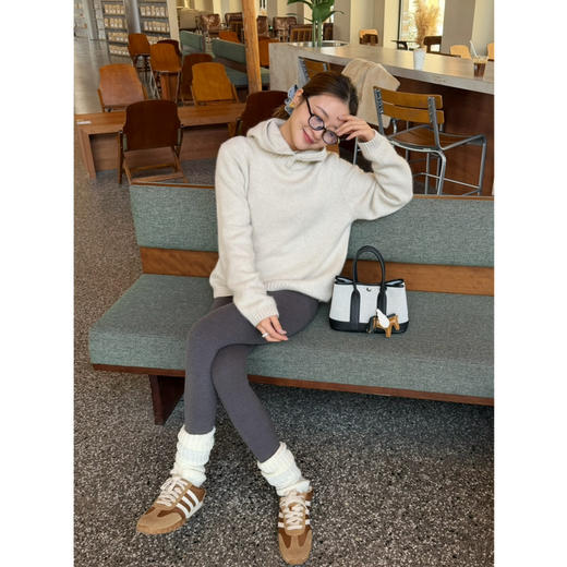 2601213    “英国邓肯”羊绒 拉绒感 帽衫 商品图2