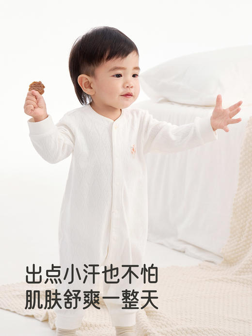 英氏婴儿连体衣秋冬款长袖新生儿衣服男女宝宝包屁衣YLAAJ0R020A YLHAJ0R021A YLDAJ0R009A 商品图3