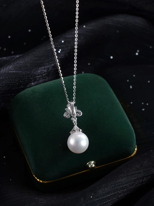 子佩集【璀璨加冕】银S925珍珠惜王妃吊坠【P2910】12mm珠双色皇冠（不含链）2601 商品图8