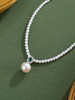 子佩集【月华永恒】银S925珍珠惜王妃项链【ZZXL008】2.8mm小珠9mm大珠绿点2601 商品缩略图6