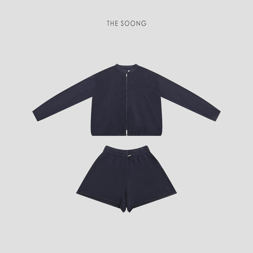 THESOONG早春新款手工针织亚麻棉细腻坑条肌理时尚套装8565/8566 商品图1