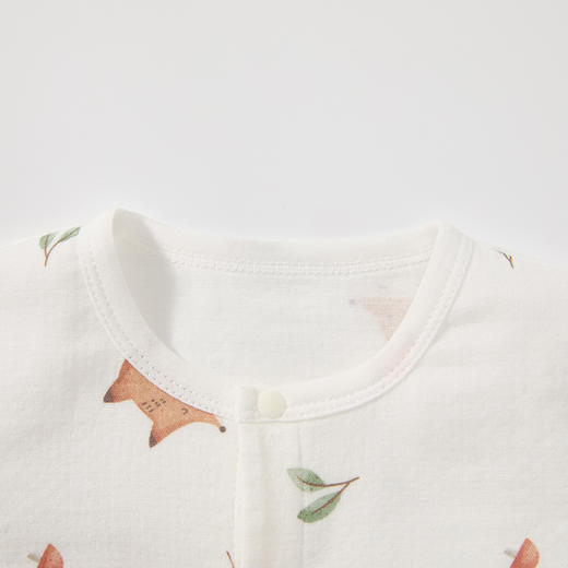 怡比快乐小狐狸长袖开襟哈衣HY26SPN116白色调（59#-80#） 商品图8