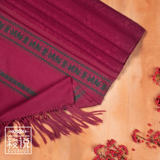 秋冬上新【梭说】盎然.风迹 纯手工限量设计围巾 侗族传统织锦工艺丝光棉 围巾披肩文创礼物 原创设计 商品图2