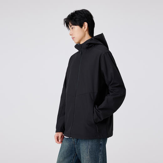 gxg.jeans男装【防风保暖】25冬款加绒连帽夹克户外运动软壳衣外套男女同款K&C 商品图6