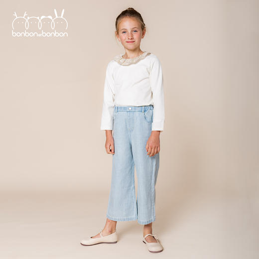 花边领长袖T 商品图0