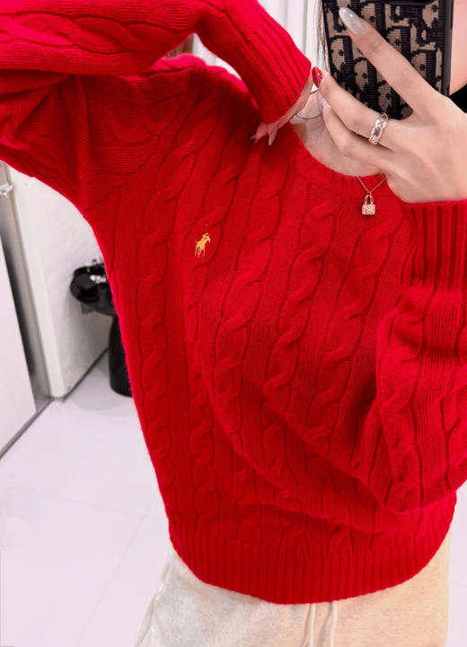 【只可换码 不退货】拉夫劳伦 小马五色圆领羊绒衫 渠道货无领标！！！（EJ） 商品图12