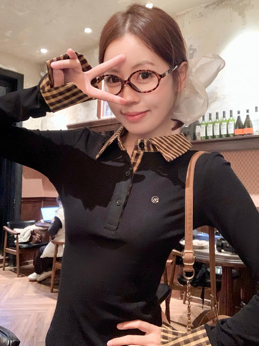 <曾小咸推荐>现货秒杀 ！微信超特价！格子假两件polo领长袖 日常139.99 立减60 秒杀79.99！！ 商品图6