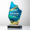 水晶奖杯定制做授权牌经销年会优秀员工刻字金属铝板高端立体奖牌 商品缩略图11
