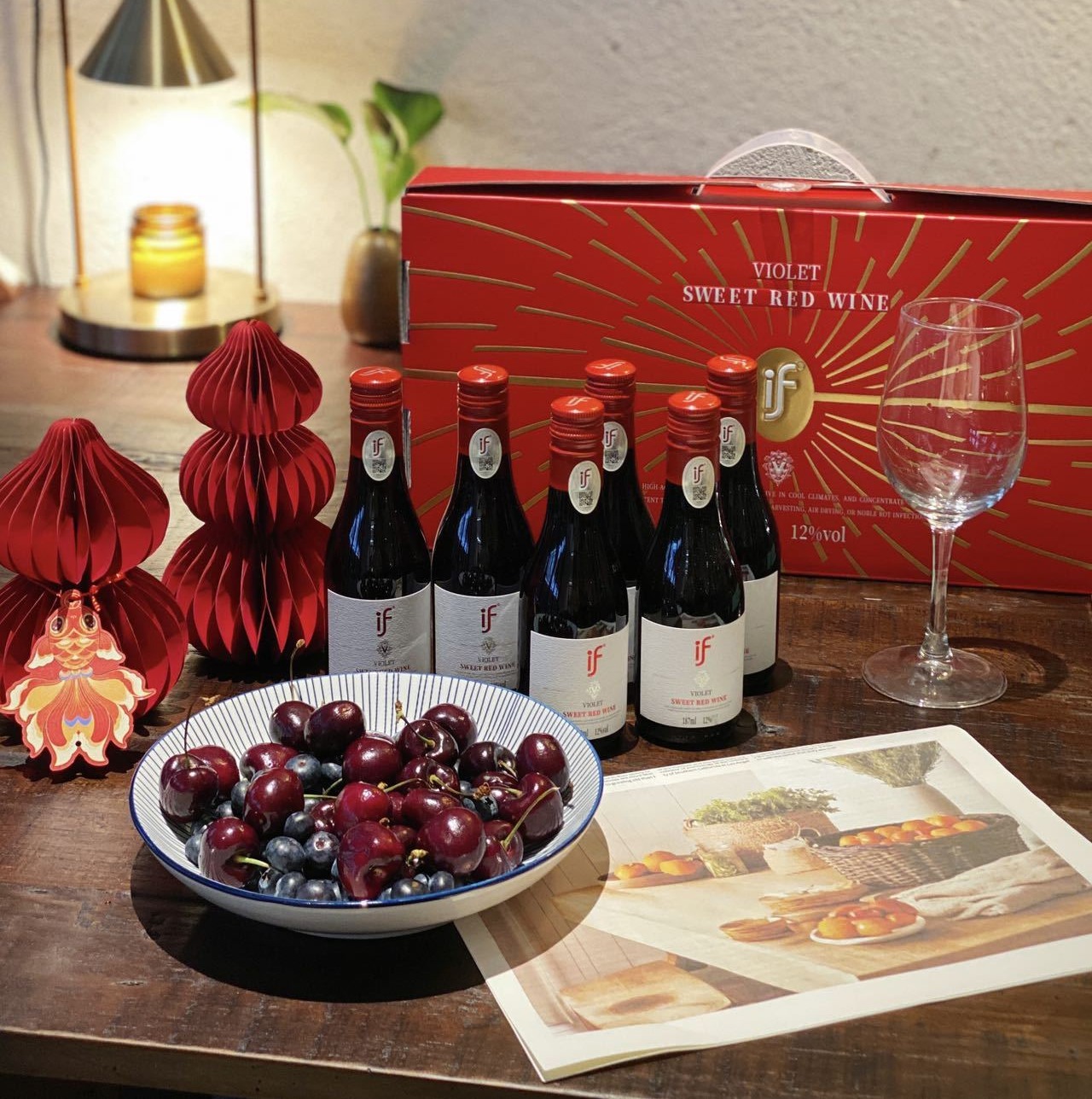 【If葡萄酒礼盒装】来自天山映照下“国产之光”伊犁！酒精度12%VOL，味道更浓郁悠长！入口柔顺甘甜带有果香，回甘不涩！烘托氛围感不二之选！【XW-X】