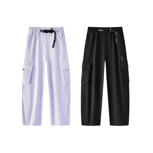 商场同款|森马休闲裤女春字母宽松弯刀裤2026新款潮酷户外工装裤 商品图4