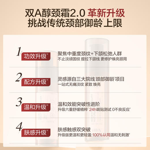【全新升级】HBN双A醇颈霜2.0视黄醇精华颈纹霜提拉脖子淡化颈纹 商品图1