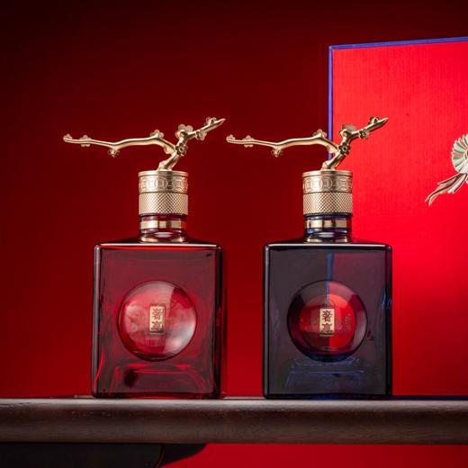 五粮液 生态奢享·四方见喜礼盒 500ml*2瓶 52%vol浓香型白酒 甘美醇香，回味悠长；红蓝配色，双喜之意，喜气祥瑞，吉利好运 商品图2