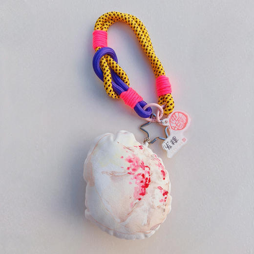 小林漫画 汕头特色美食挂件 发粿蟹肉脯鱼饭造型钥匙扣 潮汕文创挂饰礼物  创意手工编织挂绳钥匙扣 商品图2