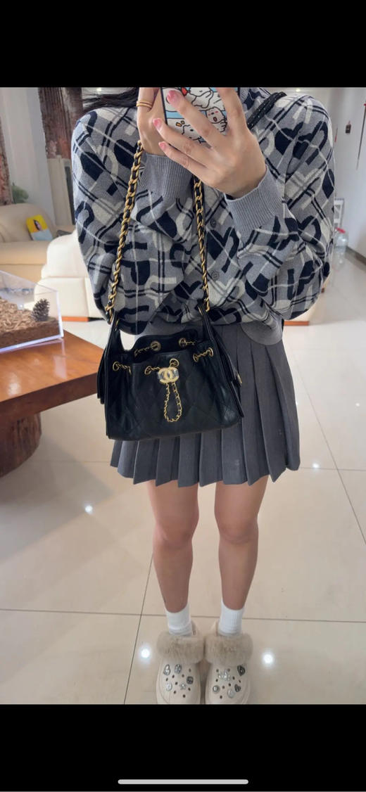 Chanel 黑金 油蜡牛 mini 25bag 商品图2