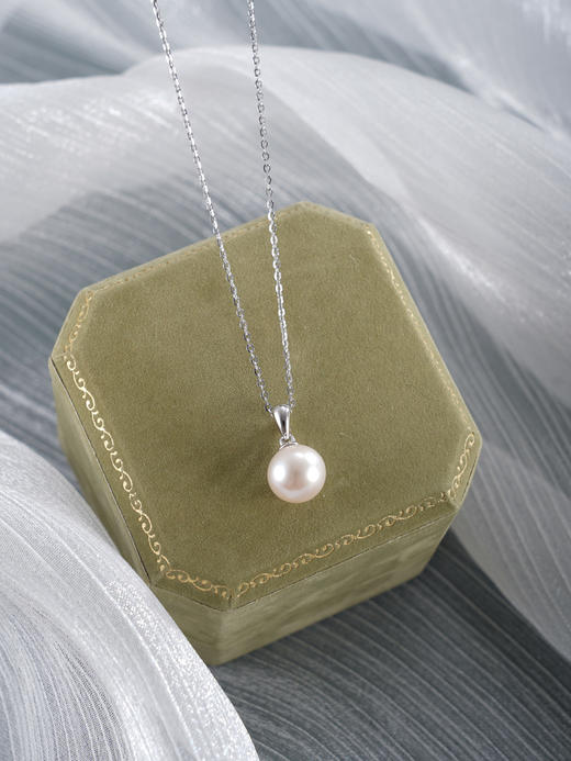 子佩集【月光柔情】银S925珍珠惜王妃套链【P3024】9mm珠双色吊球2601 商品图6