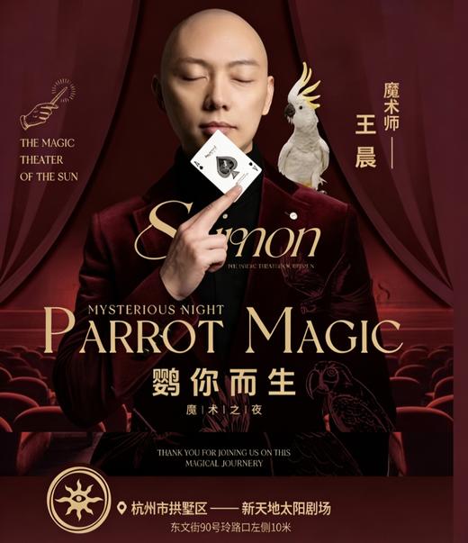 【杭州】太阳魔法剧场沉浸式魔术剧《鹦你而生》一魔术师王晨 商品图0