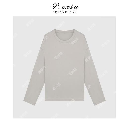 04-2潘依绣丁丁宠粉韩系松弛休闲百搭圆领卫衣Q6541 商品图0