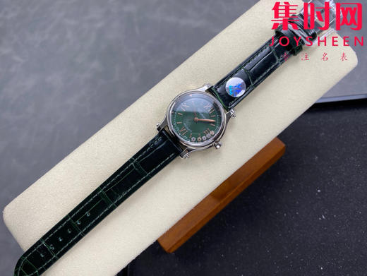 YF萧邦快乐钻系列 新配色绿色盘 快乐钻30mm五钻 女士腕表 商品图3