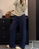 苎麻加绒裤直筒裤子011501 商品缩略图4