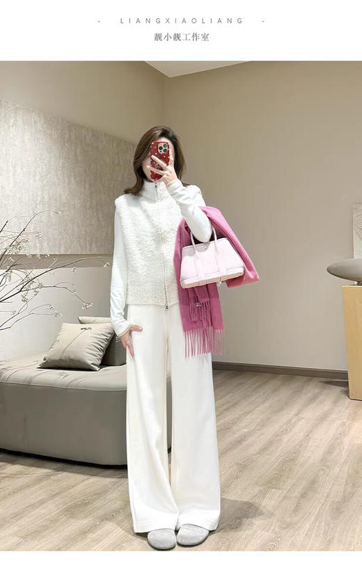 YAW61150圈圈纱毛绒马甲 商品图1