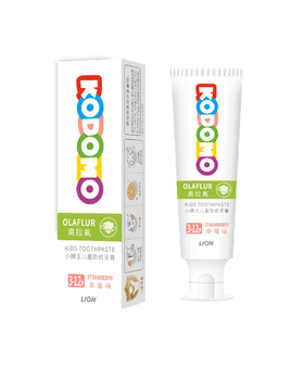【临期品】P05018 KODOMO儿童倍护防蛀牙膏(草莓香型) 3-12岁 50g 奥拉氟