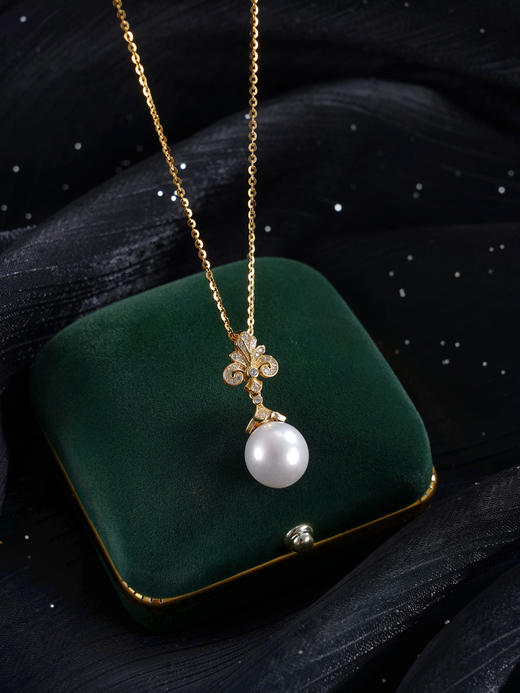 子佩集【璀璨加冕】银S925珍珠惜王妃吊坠【P2910】12mm珠双色皇冠（不含链）2601 商品图9