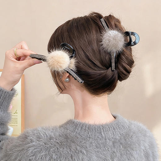 JOJO气质高级轻奢甜美新年头饰蝴蝶结发饰发夹鲨鱼夹 商品图4