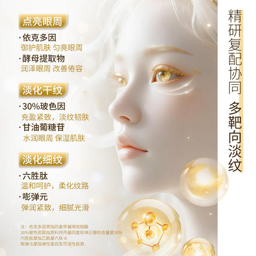 【送眼膜】圣梦鎏金御颜焕彩眼部啫喱15g 商品图2