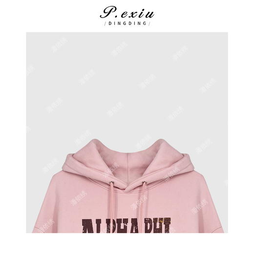 04-2潘依绣丁丁宠粉韩系休闲连帽卫衣Q3564 商品图2