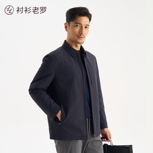 【太空6号】90鹅绒防泼水抗静电行政翻领羽绒服保暖外套夹克259Z7D506N[门店专款] 商品图2