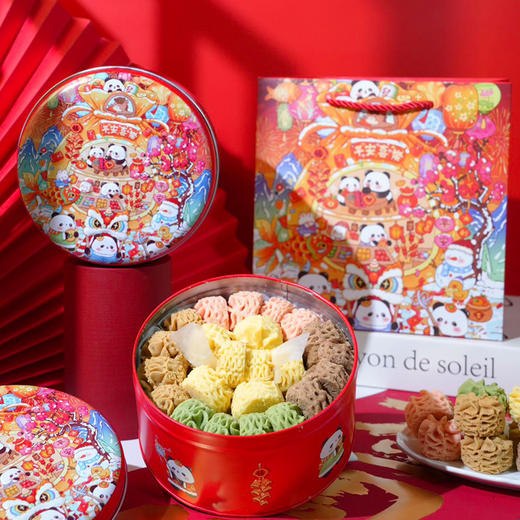 【一口酥脆入口即融❗️可爱小马礼盒装】2026马年新年春节手工黄油曲奇多口味饼干马年平安喜乐礼盒新春年货零食点心伴手礼。jc 商品图2