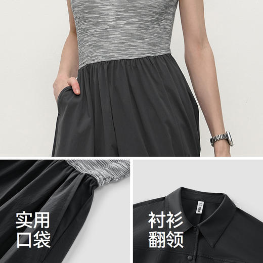 商场同款|森马连衣裙女春季拼接背心裙短外套2026新款休闲两件套 商品图3